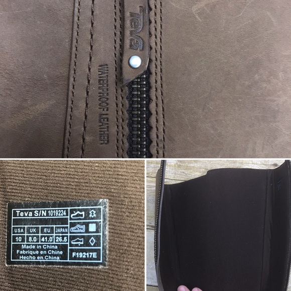 Sold Teva waterproof leather brown tall boots - Picture 7 of 8